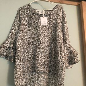 LaRoque one size black and white tunic